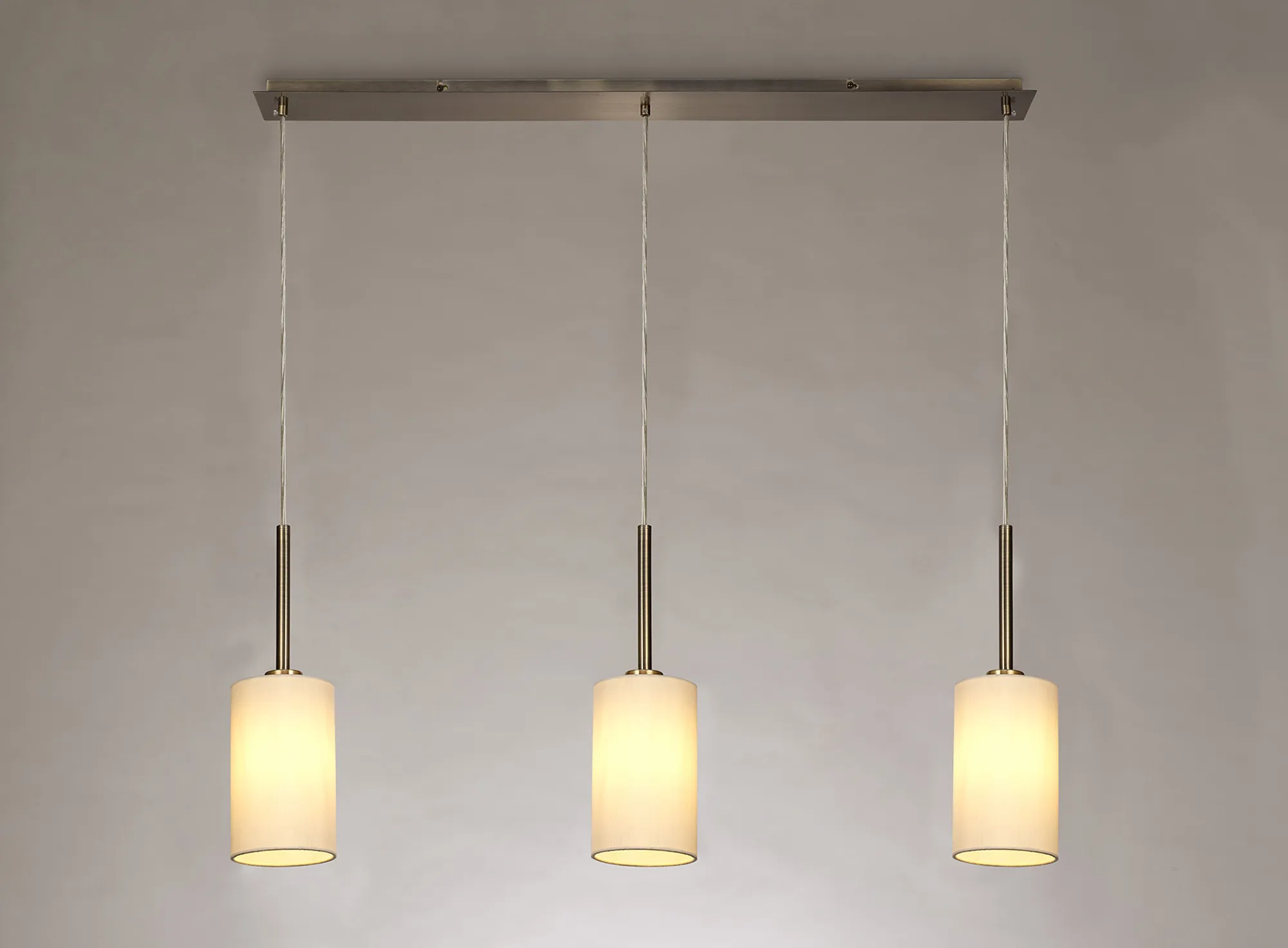 Baymont 12cm Shade 3 Light Pendant DK0770  Deco Baymont AB IV